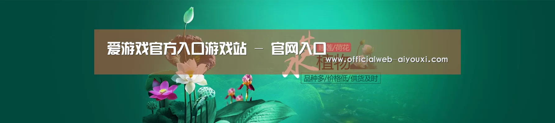 鲜花水草花卉网站模板