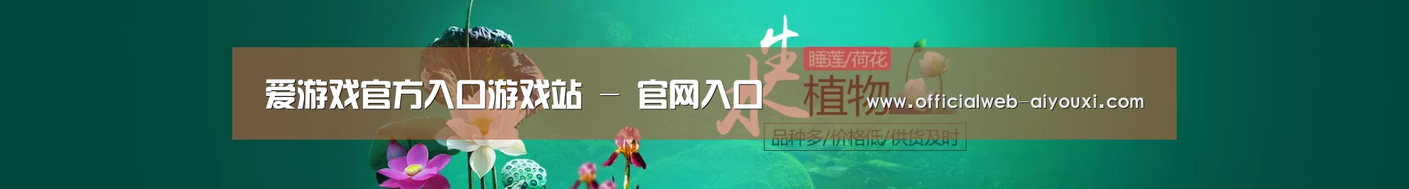 鲜花水草花卉网站模板