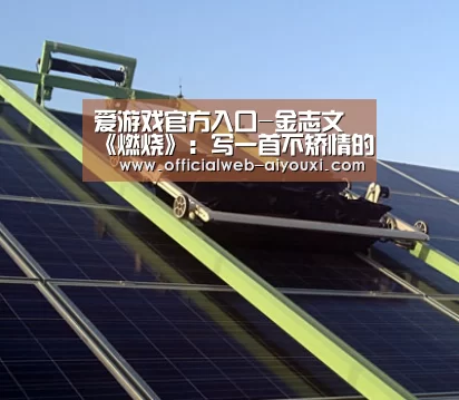 爱游戏官方入口-金志文《燃烧》：写一首不矫情的摇滚，却听得出厚重的思考(图1)
