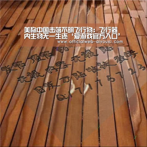 美称中国击落不明飞行物:飞行器内生物无一生还‘爱游戏官方入口’(图3) 爱游戏官方入口